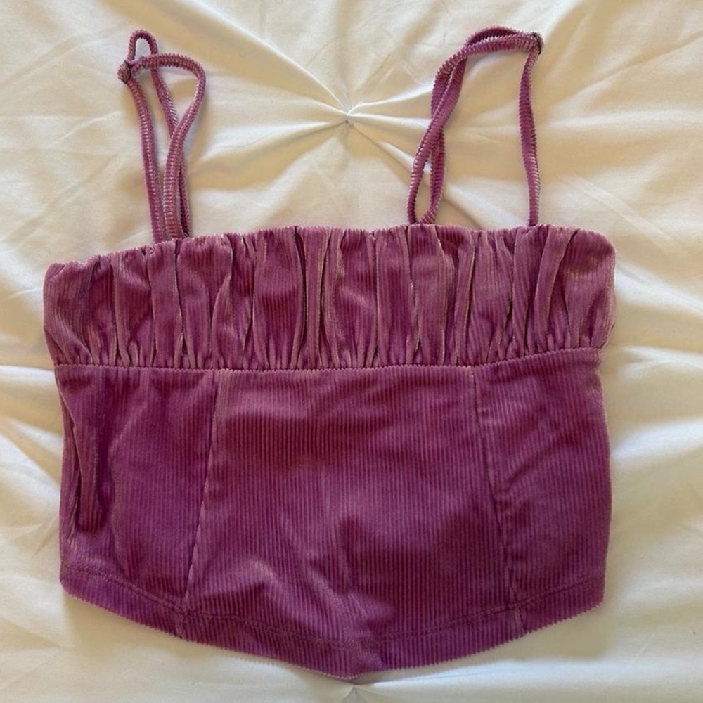 Urban Outfitters Lavender Corduroy Top